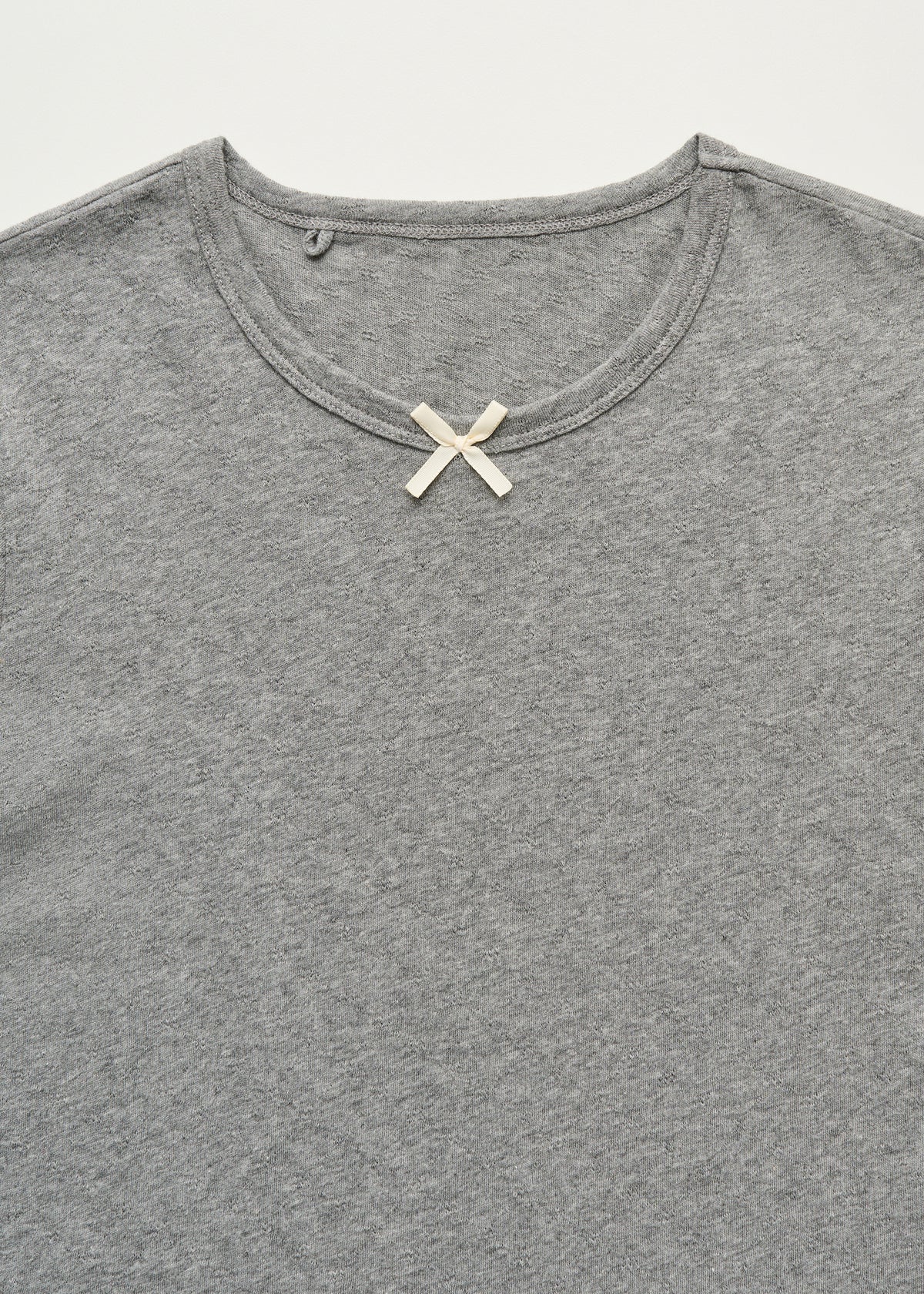Messhu tee melange | Grey melange T-shirt aiayu