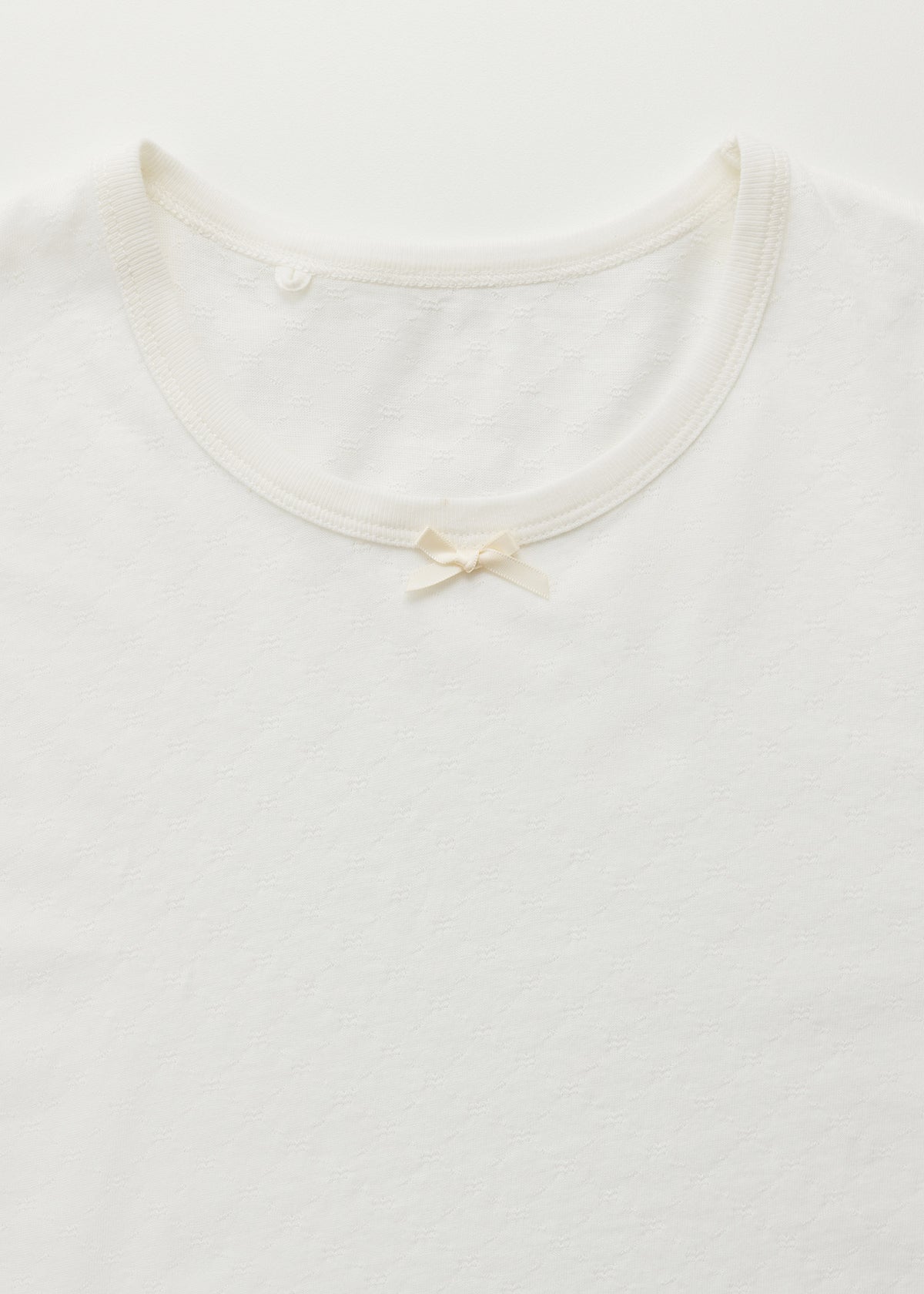 Messhu tee | Pure ecru T-shirt aiayu