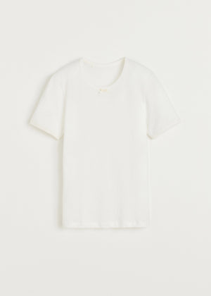 Messhu tee | Pure ecru T-shirt aiayu