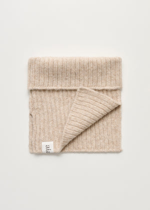 Nellie neck warmer – llama | Pure beige Scarf aiayu