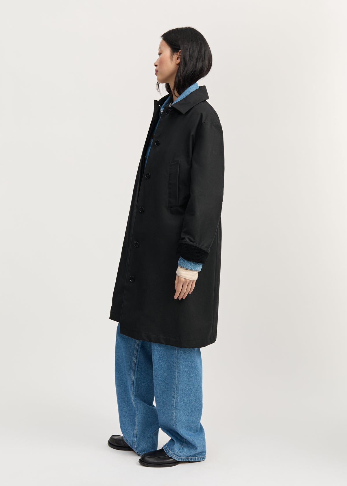 Noor coat – oilskin | Black Jacket aiayu