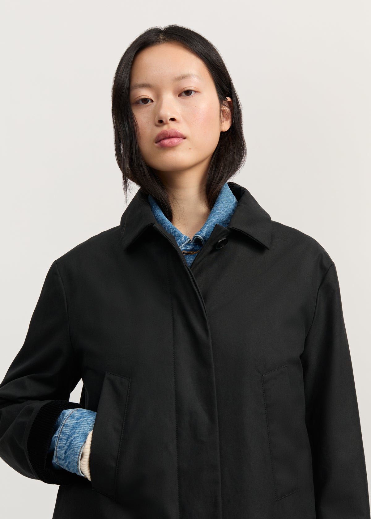Noor coat – oilskin | Black Jacket aiayu