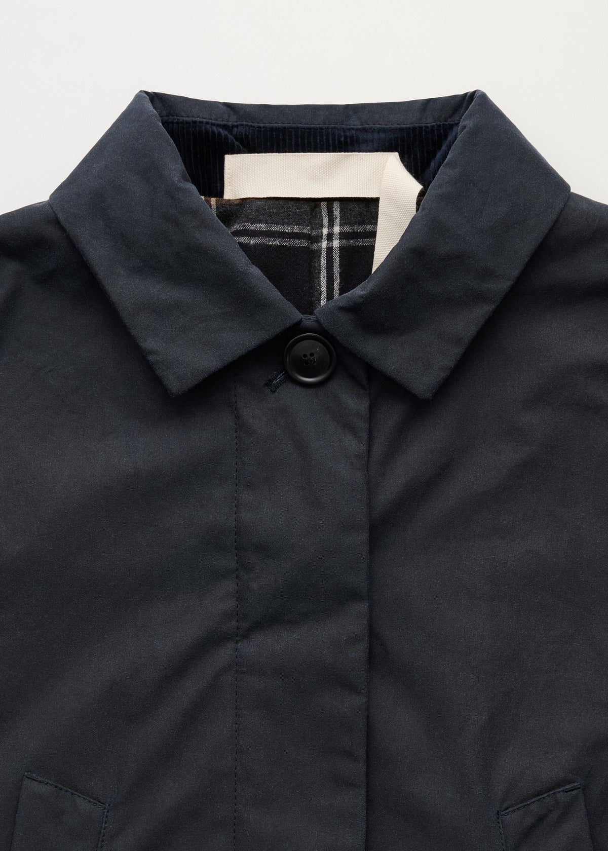 Noor coat – oilskin | Navy Jacket aiayu
