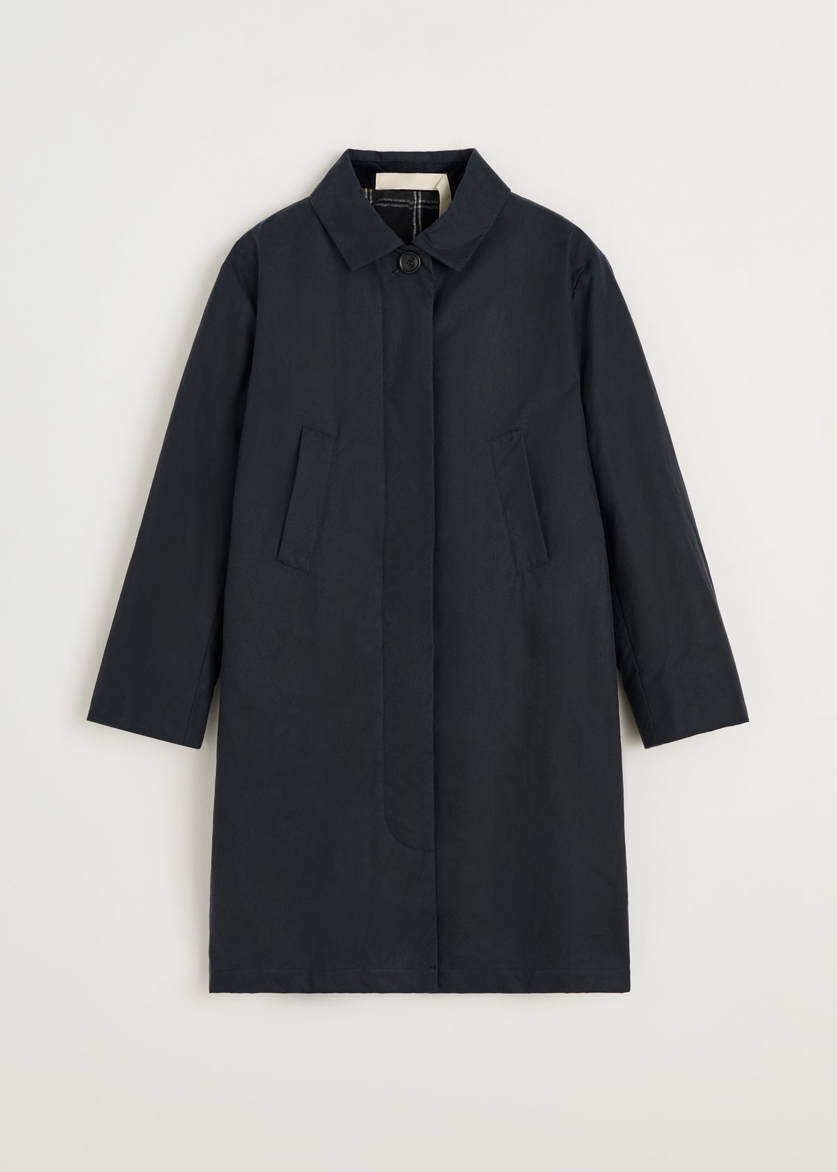 Noor coat – oilskin | Navy Jacket aiayu