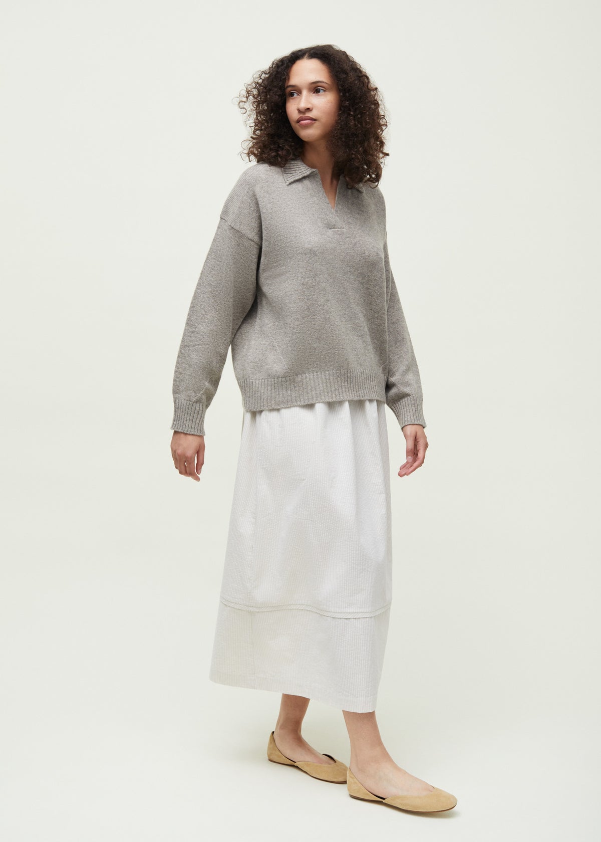 Optica polo sweater – yak | Pure soil Sweater aiayu