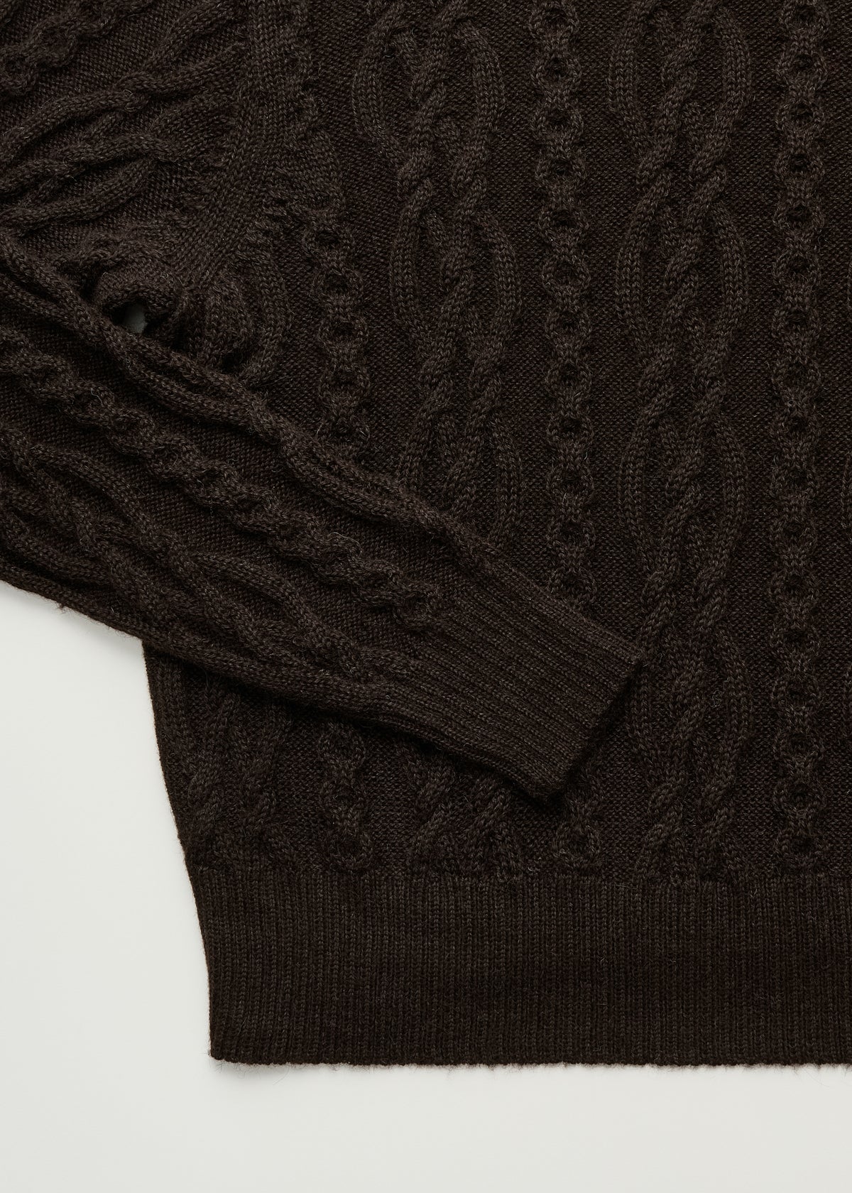 Orenda sweater – llama | Pure dark brown Sweater aiayu