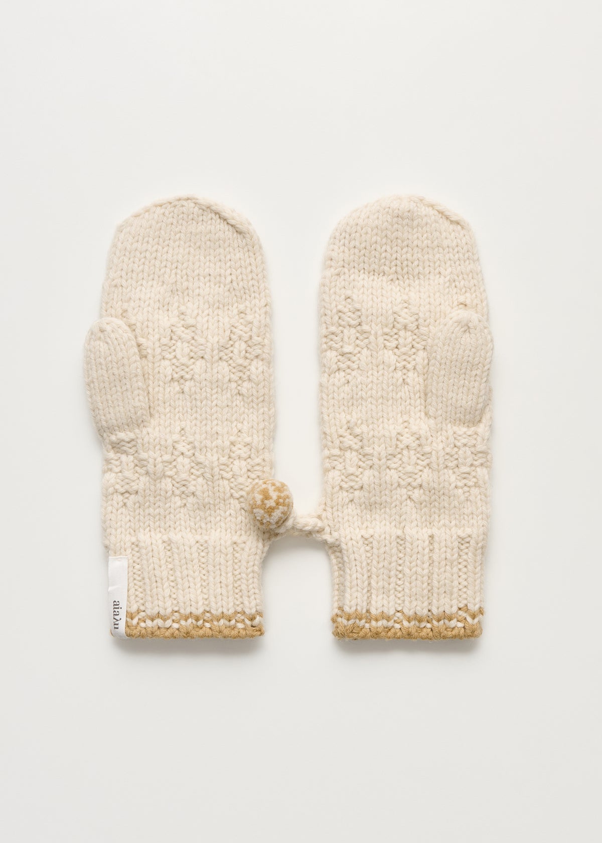 Paco mittens – wool | Mix Fawn Mittens aiayu