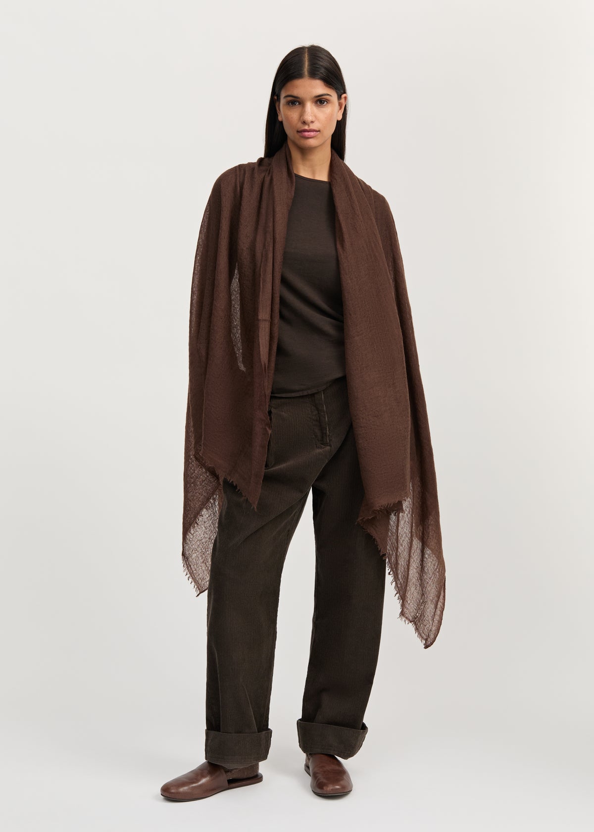 Poon scarf – cashmere | Chocolate Scarf aiayu
