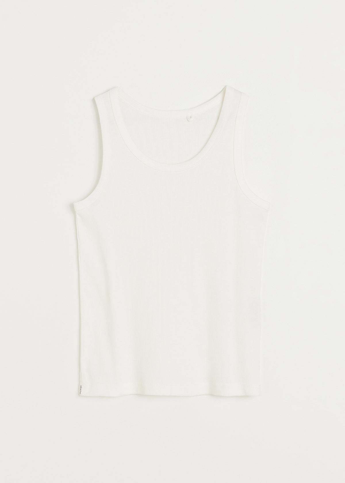 Rib tank top | Off white Top aiayu