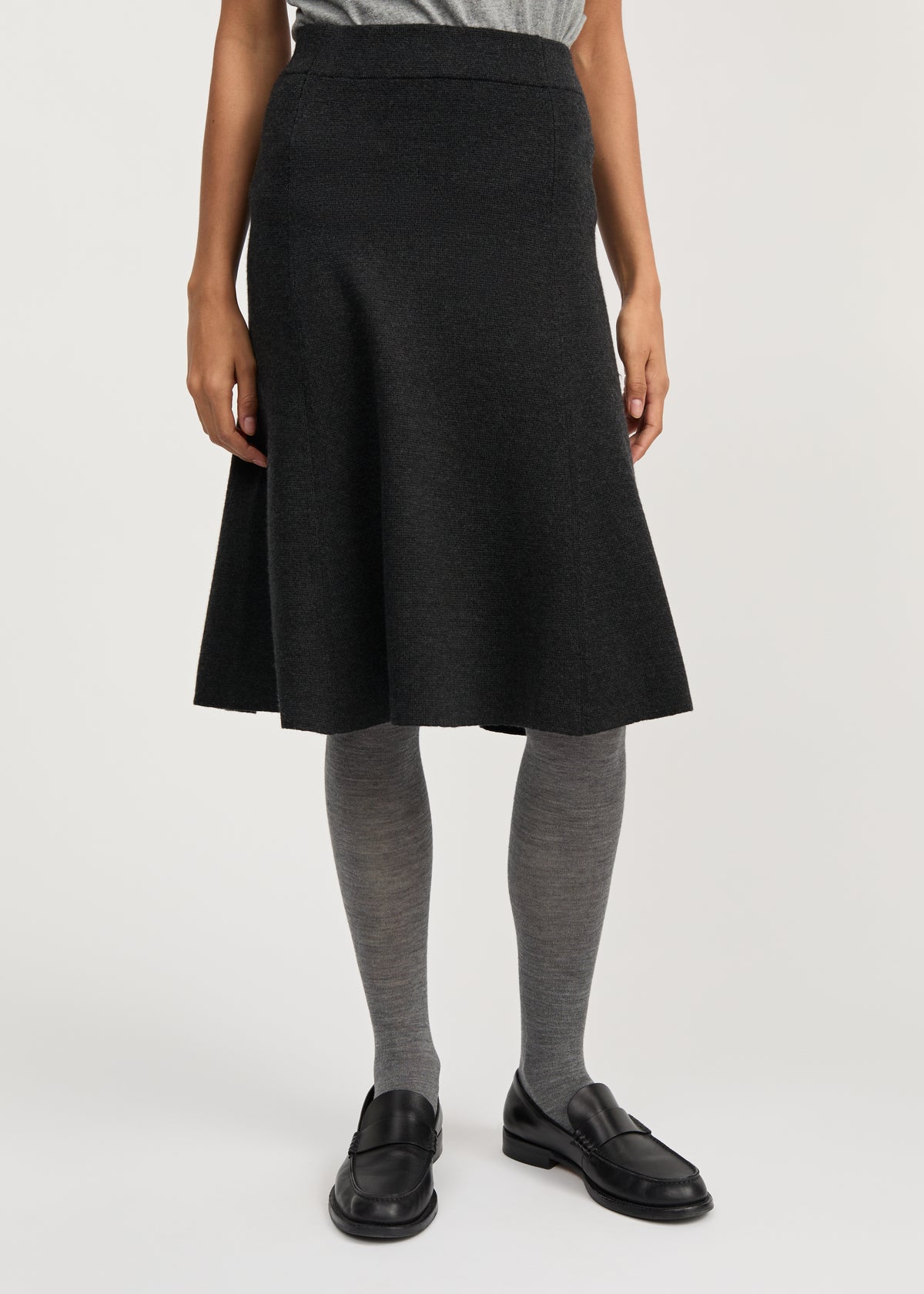 Riley skirt – merino wool | Antracite Skirt aiayu