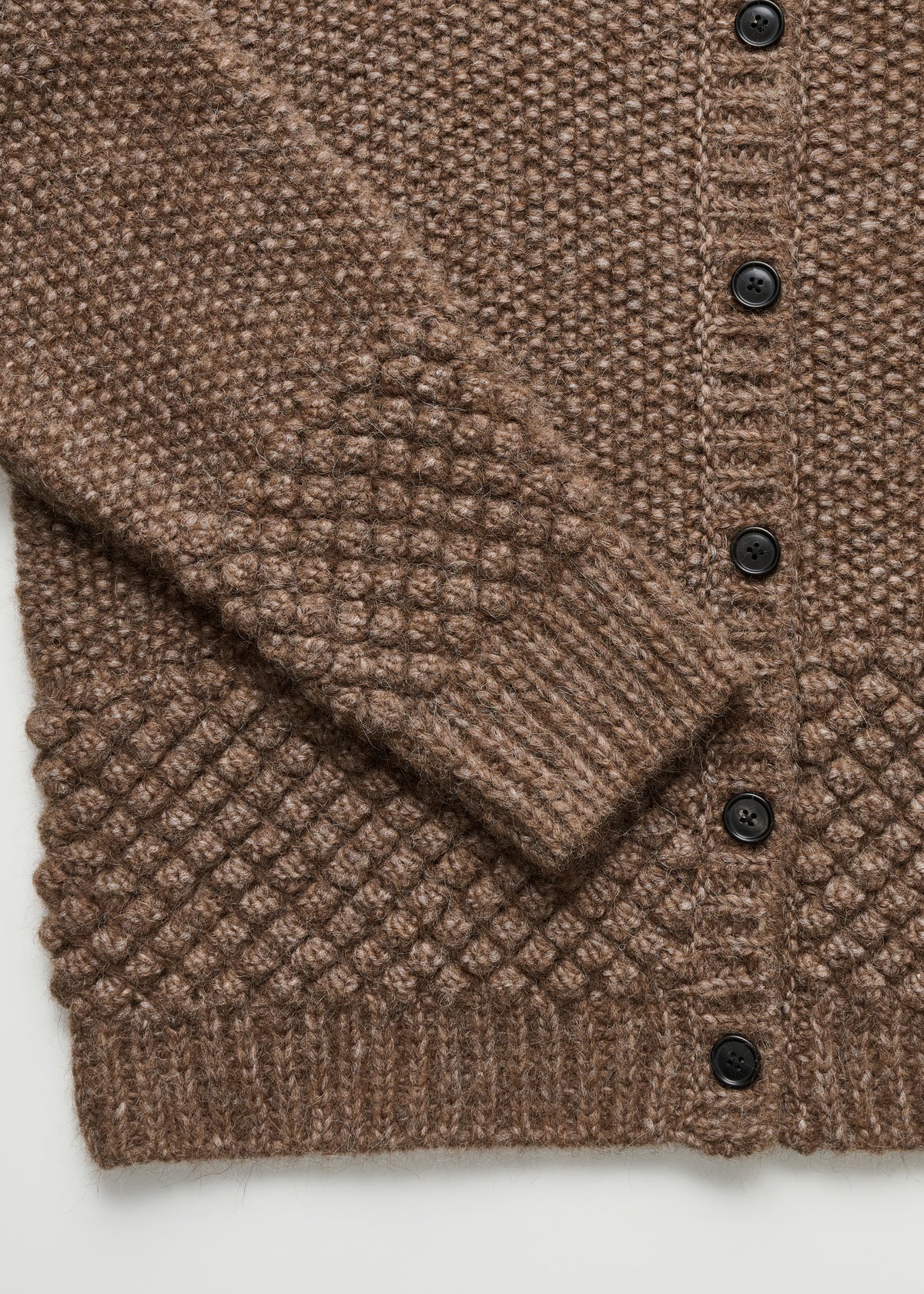 Sierra cardigan – llama wool | Pure brownie Cardigan aiayu