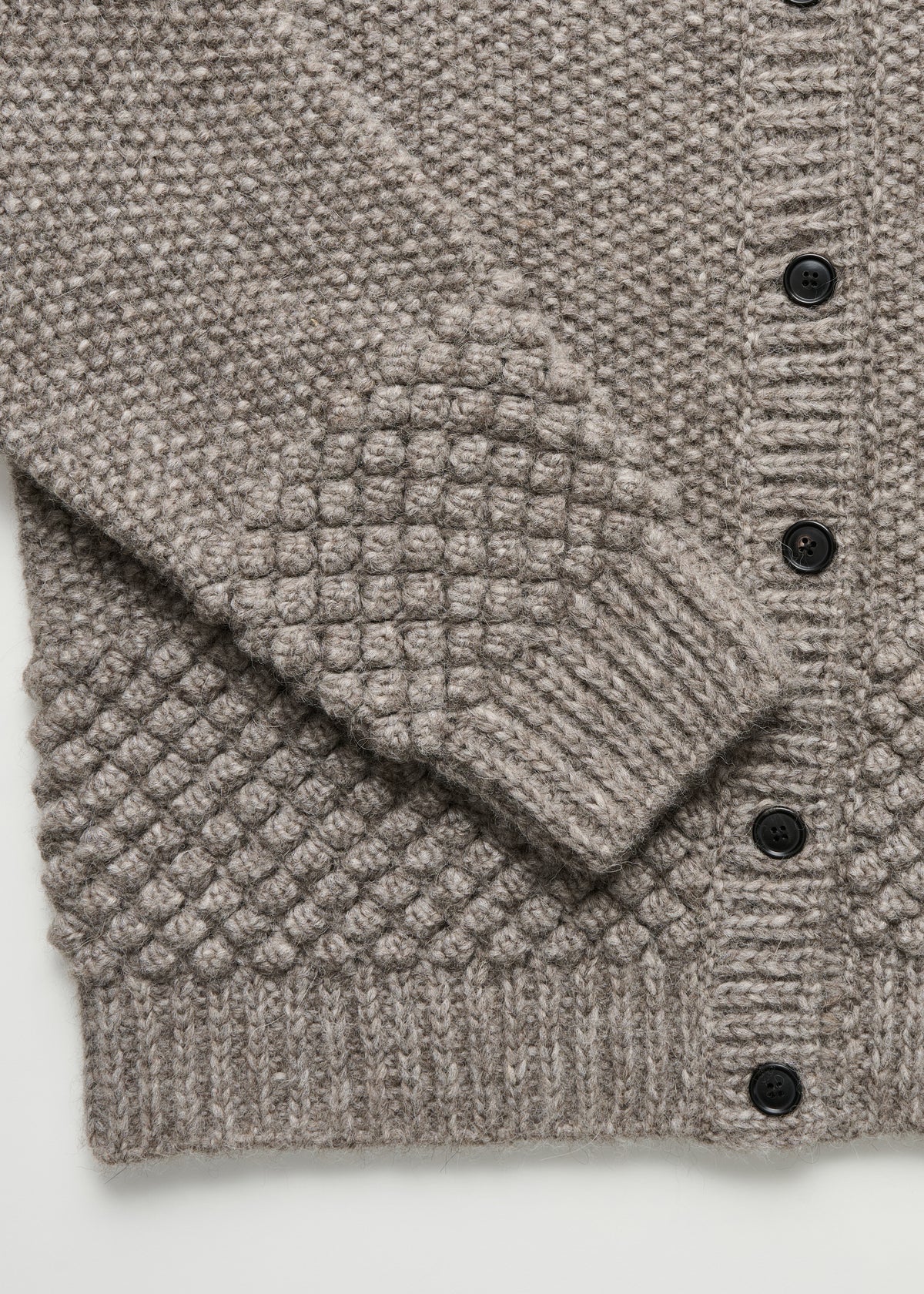 Sierra cardigan – llama wool | Pure Grey Cardigan aiayu