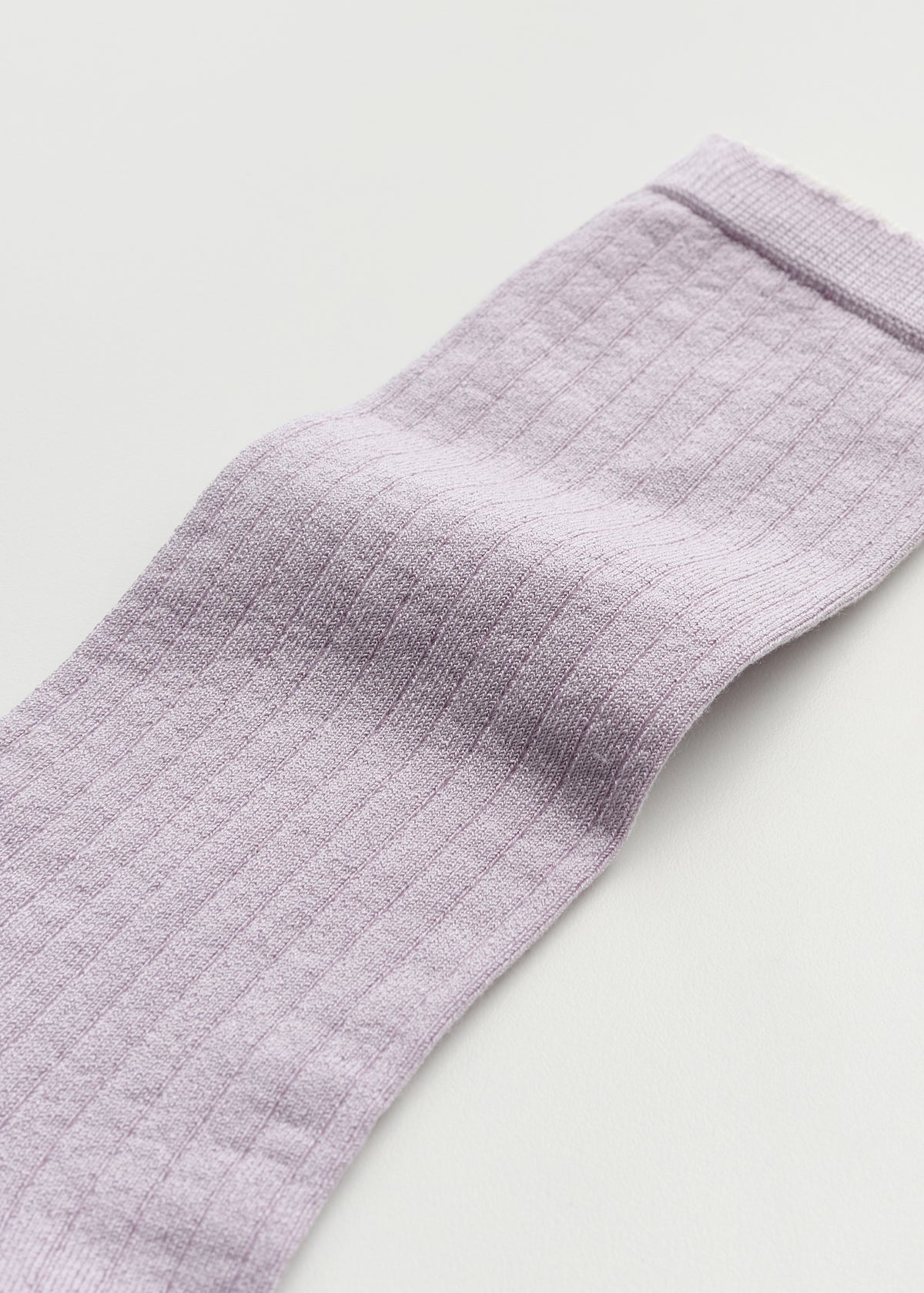 Silk rib socks | Pale lilac Socks aiayu
