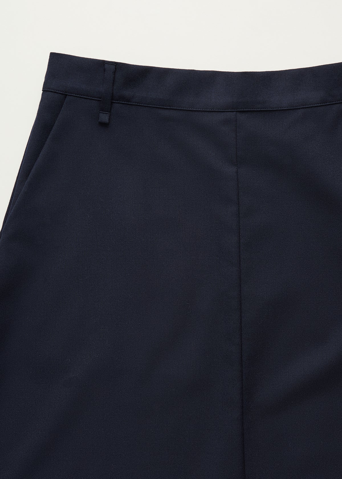 Stella skirt fine wool | Black navy Skirt aiayu