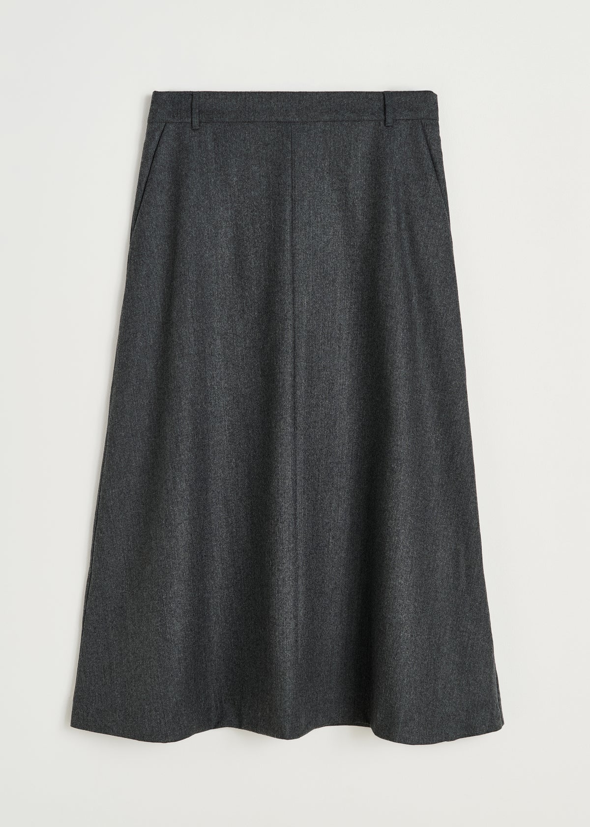 Stella skirt – fine wool | Dark Grey Skirt aiayu