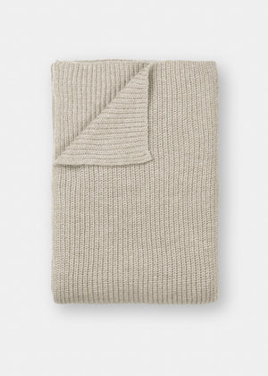 Tito llama wool throw - 130x160 | Wheat Throw aiayu