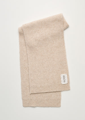 William scarf – wool | Pure Beige Scarf aiayu