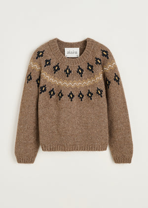 Wyn sweater – llama wool | Mix pure brownie Sweater aiayu