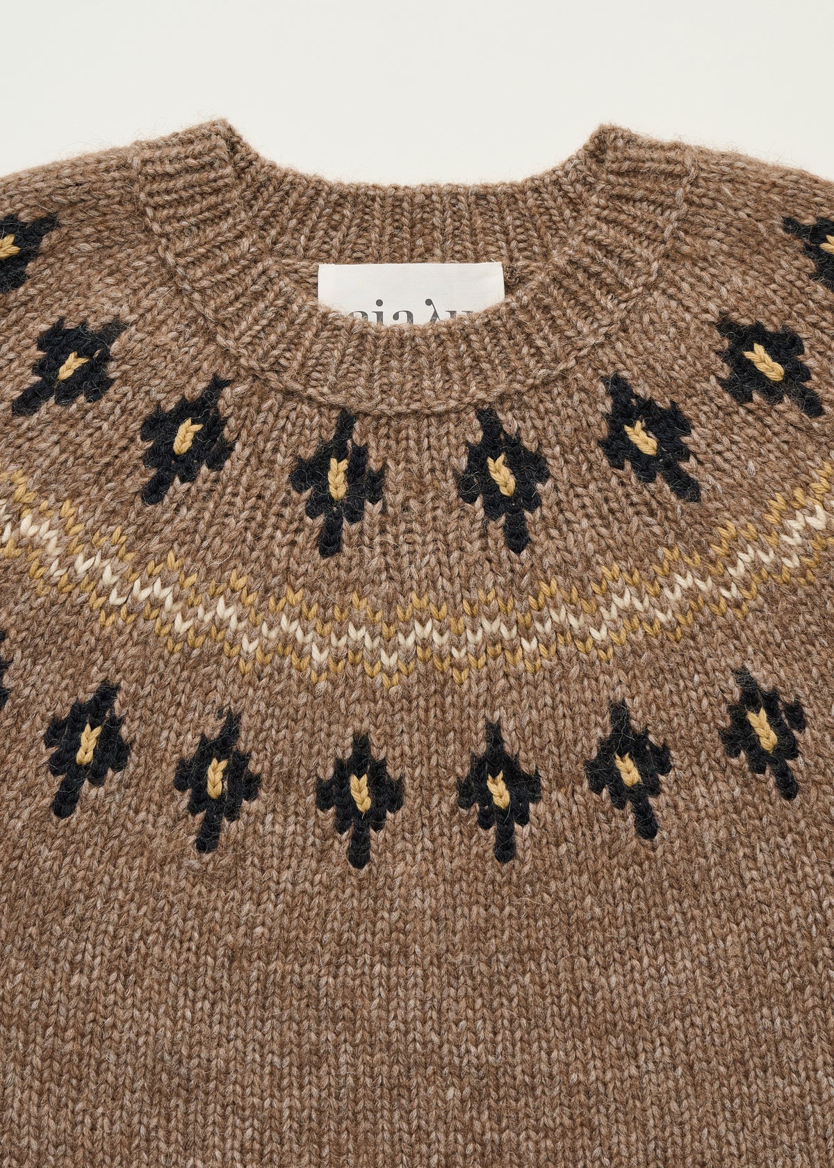 Wyn sweater – llama wool | Mix pure brownie Sweater aiayu
