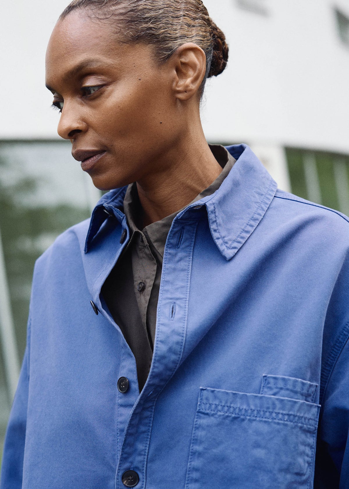 Casy shirt cotton | Washed french blue Shirt Woven aiayu